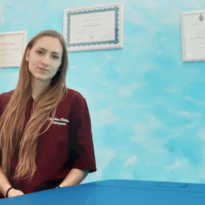 Carolina Gottini, all’osteopata può bastare  un “tocco” per risalire fino all’origine del male