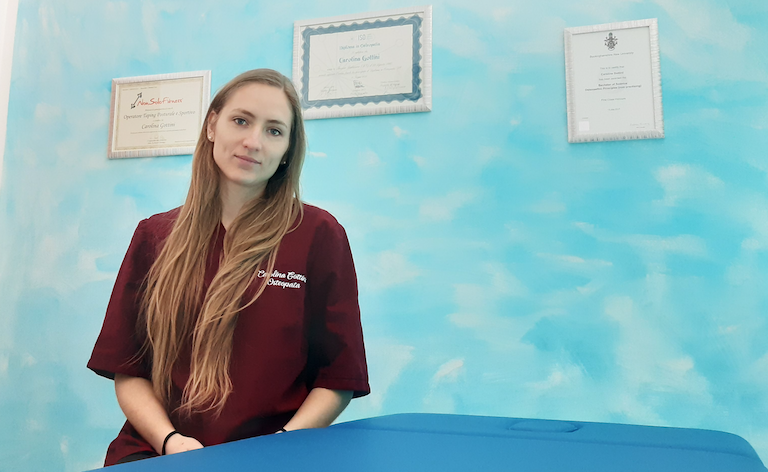 Carolina Gottini, l’osteopatia va all’origine del male