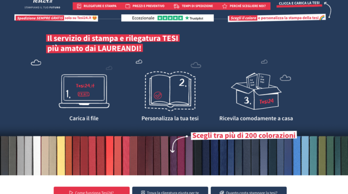 Tesi24.it, ogni copia stampata è “laureata” a pieni voti