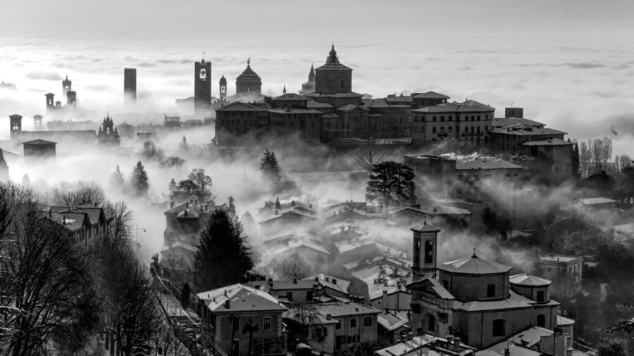 Bassan, dalla nebbia spuntano immagini da sogno