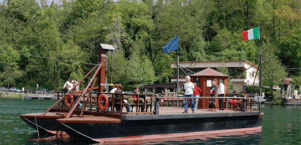 Traghetto leonardesco, per attraversare il fiume <br/> Adda navigando nel tempo fino a 500 anni fa