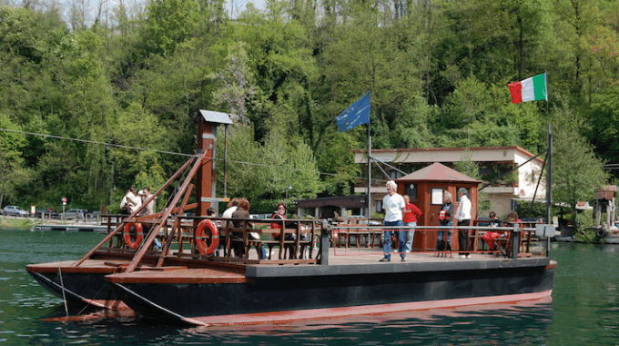 Traghetto leonardesco, per attraversare il fiume <br/> Adda navigando nel tempo fino a 500 anni fa