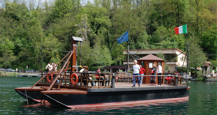 Traghetto leonardesco, per attraversare il fiume <br/> Adda navigando nel tempo fino a 500 anni fa