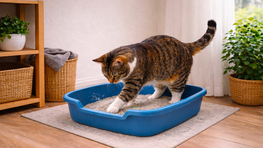 Il gatto fa pipì per casa? Non vuole farvi un dispetto e potrebbe essere un sintomo da non sottovalutare