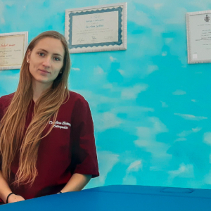 Carolina Gottini, all’osteopata può bastare  un “tocco” per risalire fino all’origine del male