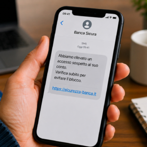 “Abbiamo rilevato un accesso sospetto”: come riconoscere la truffa del finto SMS della banca o delle Poste