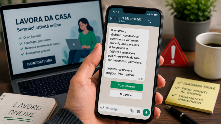“Abbiamo ricevuto il suo curriculum”: attenzione alla truffa dei finti lavori online