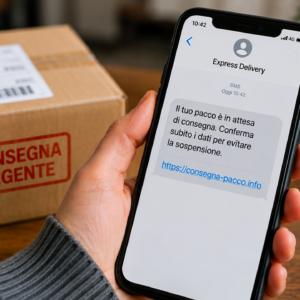 “Pacco bloccato in consegna”: come funziona il falso SMS del corriere che ruba dati e soldi
