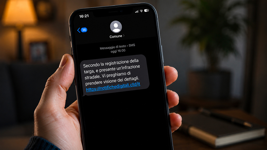 Attenzione al falso SMS della multa: la nuova truffa che invita a pagare online