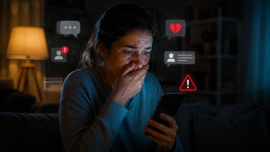 Le truffe online non rubano solo soldi: colpiscono paura, fiducia e fragilità